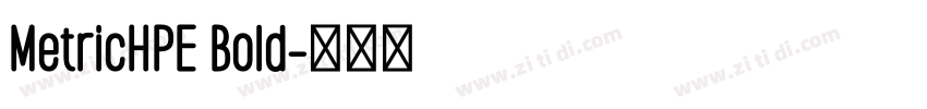 MetricHPE Bold字体转换